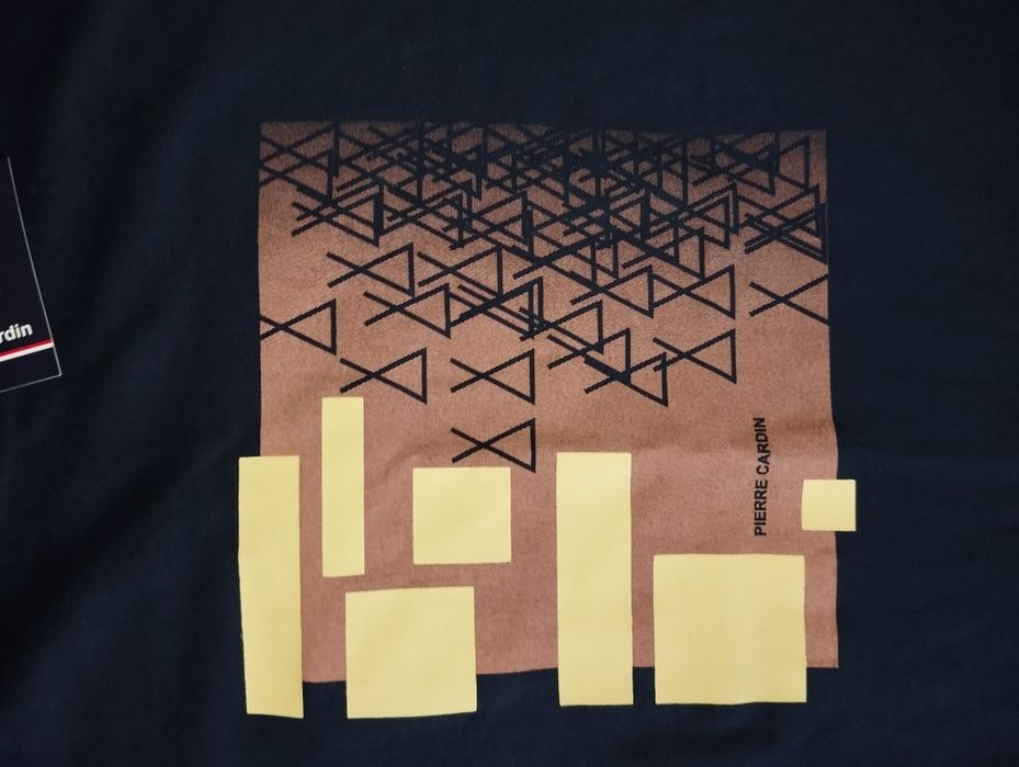 Nowa koszulka t-shirt Pierre Cardin XL Navy Blue bawełna