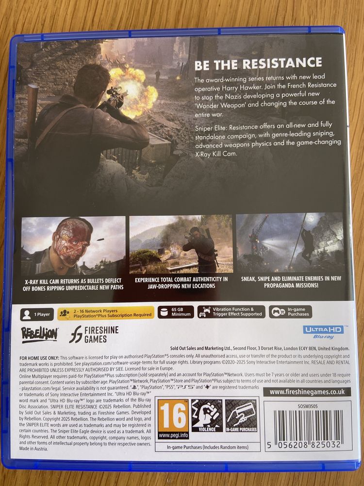 Jogo Sniper Elite PS5