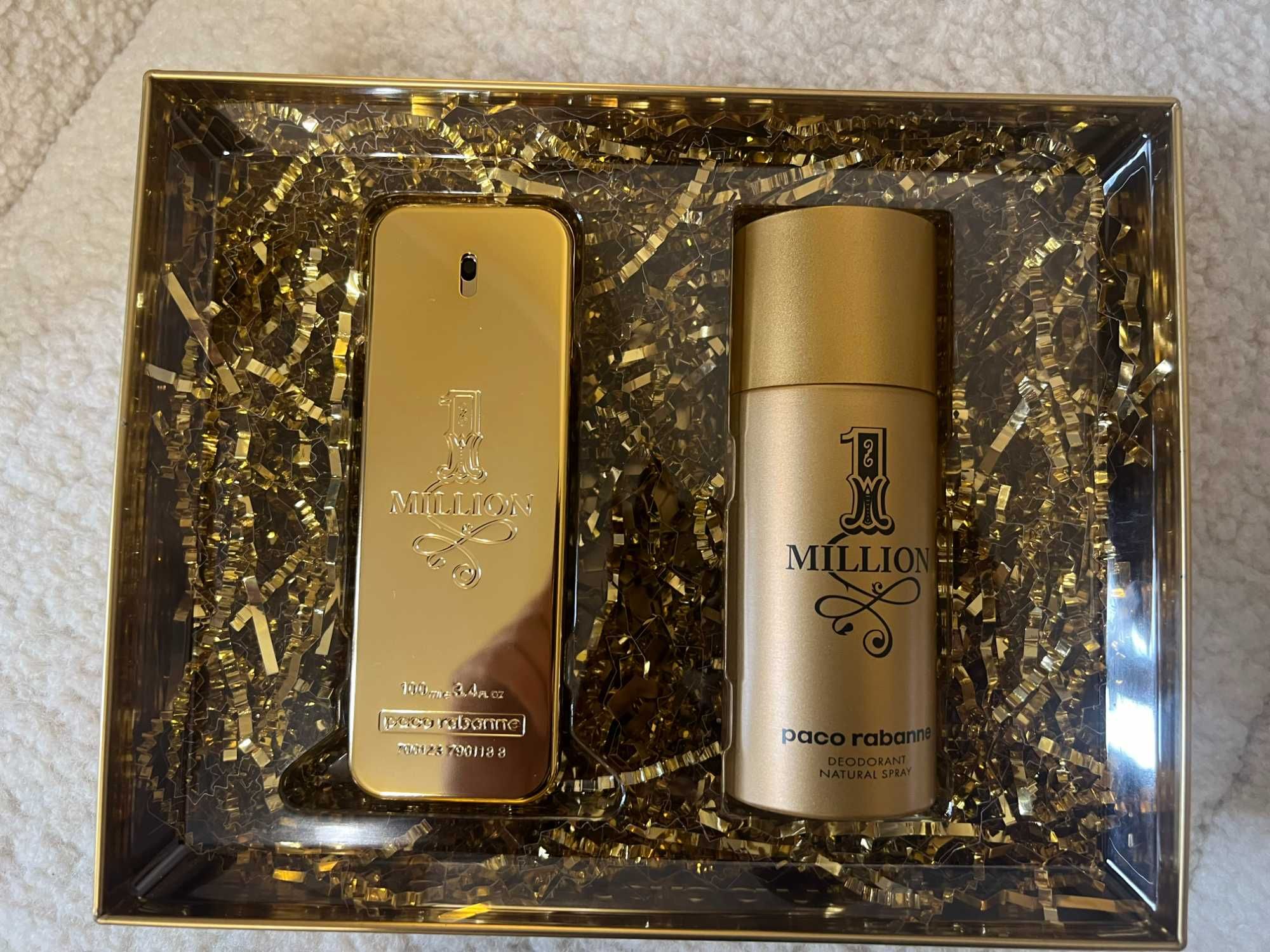 Парфюмерный набор мужской Paco Rabanne 1 Million (вода + дезодорант)