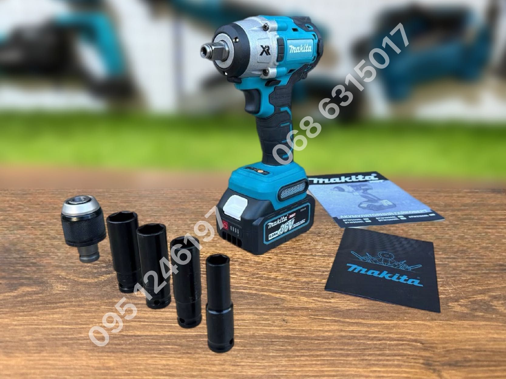 Набор 2/1 Makita Болгарка DGA504BL Гайковерт DTW650BL 2 АКБ 36V 8Ah