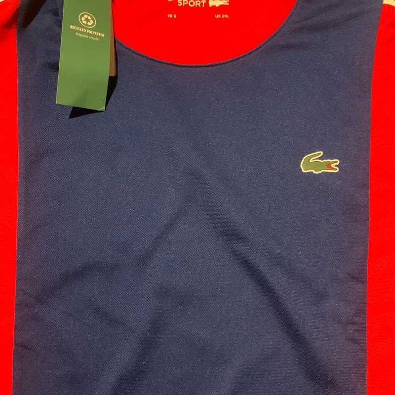 Lacoste Sweatshirt XXL Azul/Vermelho 10/10 - Streetwear