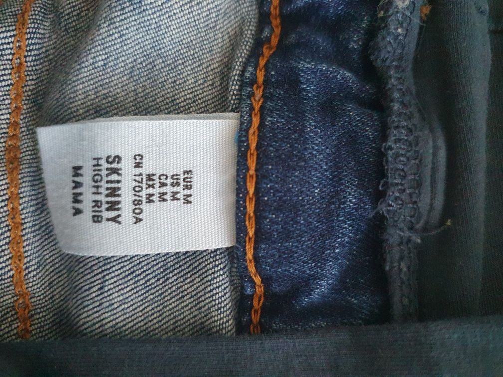 H&M ciążowe 38/M spodnie jeansy dżinsy