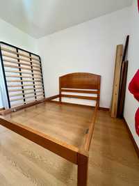 Conjunto De Quarto Para Casal Em Madeira Maciço