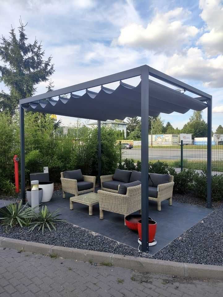 Pergola/Zadaszene tarasowe Wodoszczelna tkanina Aluminiowa konstrukcja