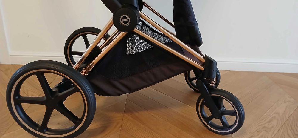 Wózek 2w1Cybex Priam 2.0 stelaż rose, siedziskoJEWELES gondola akcesor