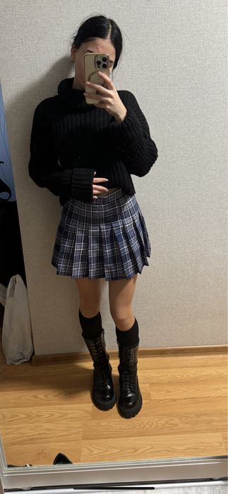 Юбка в клітинку