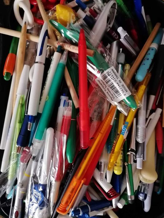 Coleção canetas publicitárias