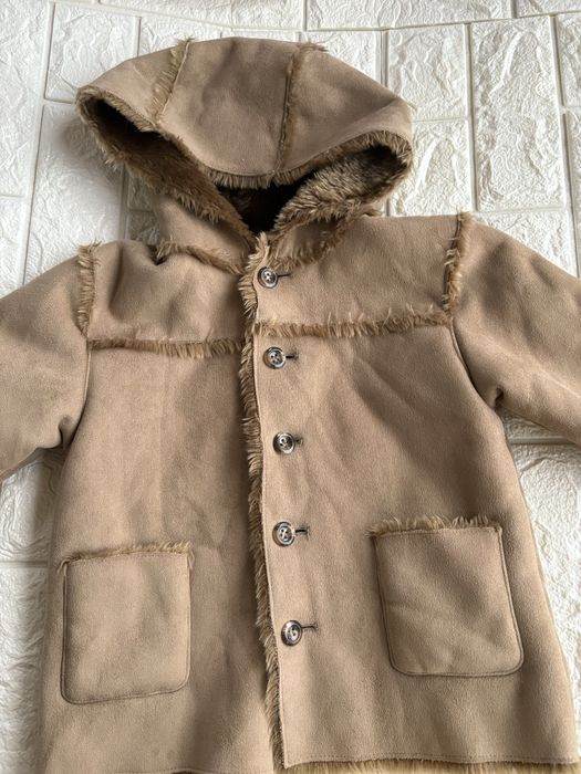 Стильна штучна дитяча дублянка на 2-3 роки тепла 92-98 см