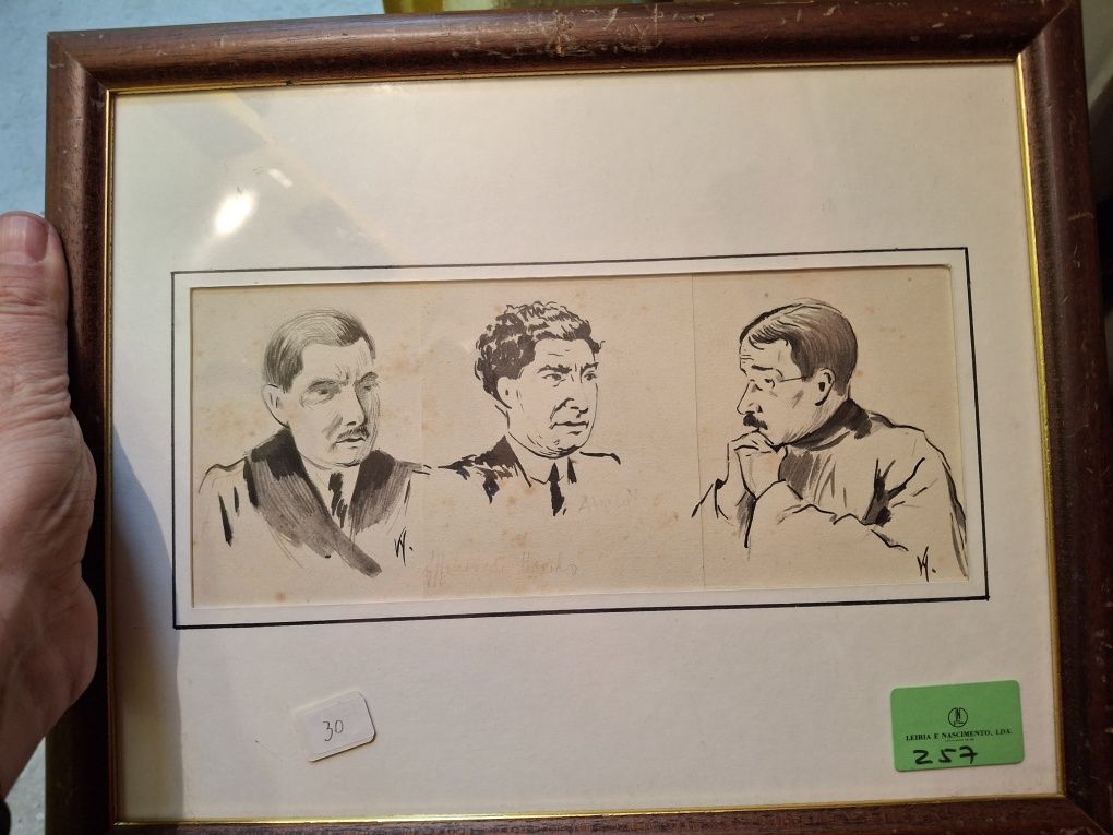 Quadro desenho tinta china ? Revolta outubro 1920