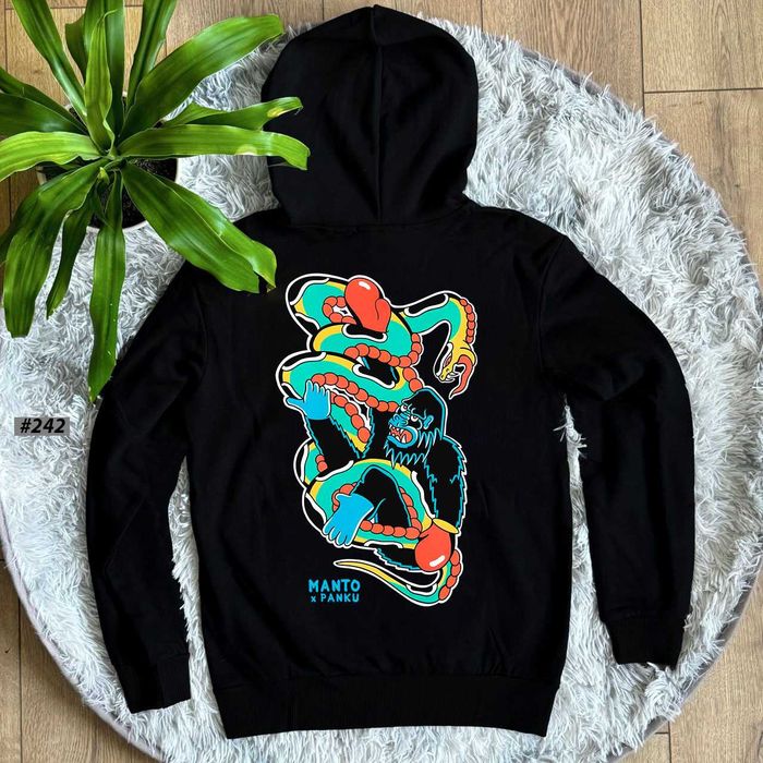 БЕЗ ПЕРЕДПЛАТ » Черное Худи MANTO Struggle » Новая Кофта МАНТО