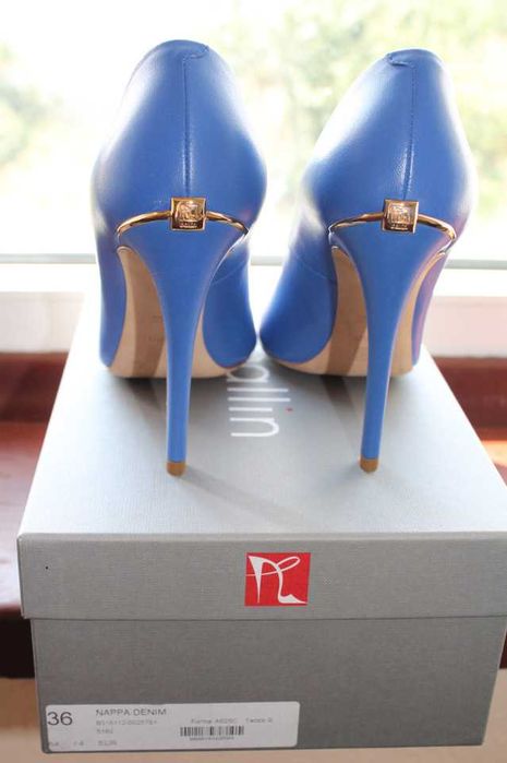 До 09.12 ц 3600 Новые синие туфли Ballin р. 36. Италия
