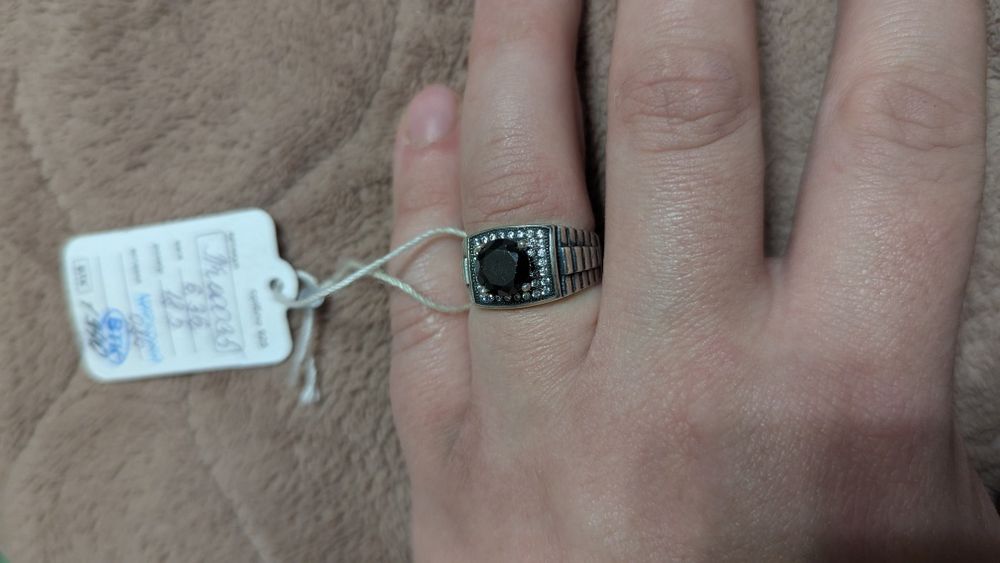 Срібне чоловіче кільце