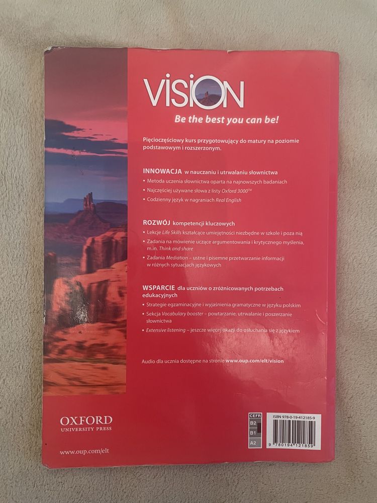 Podręcznik vision 3. B1/B2 wydawnictwa Oxford