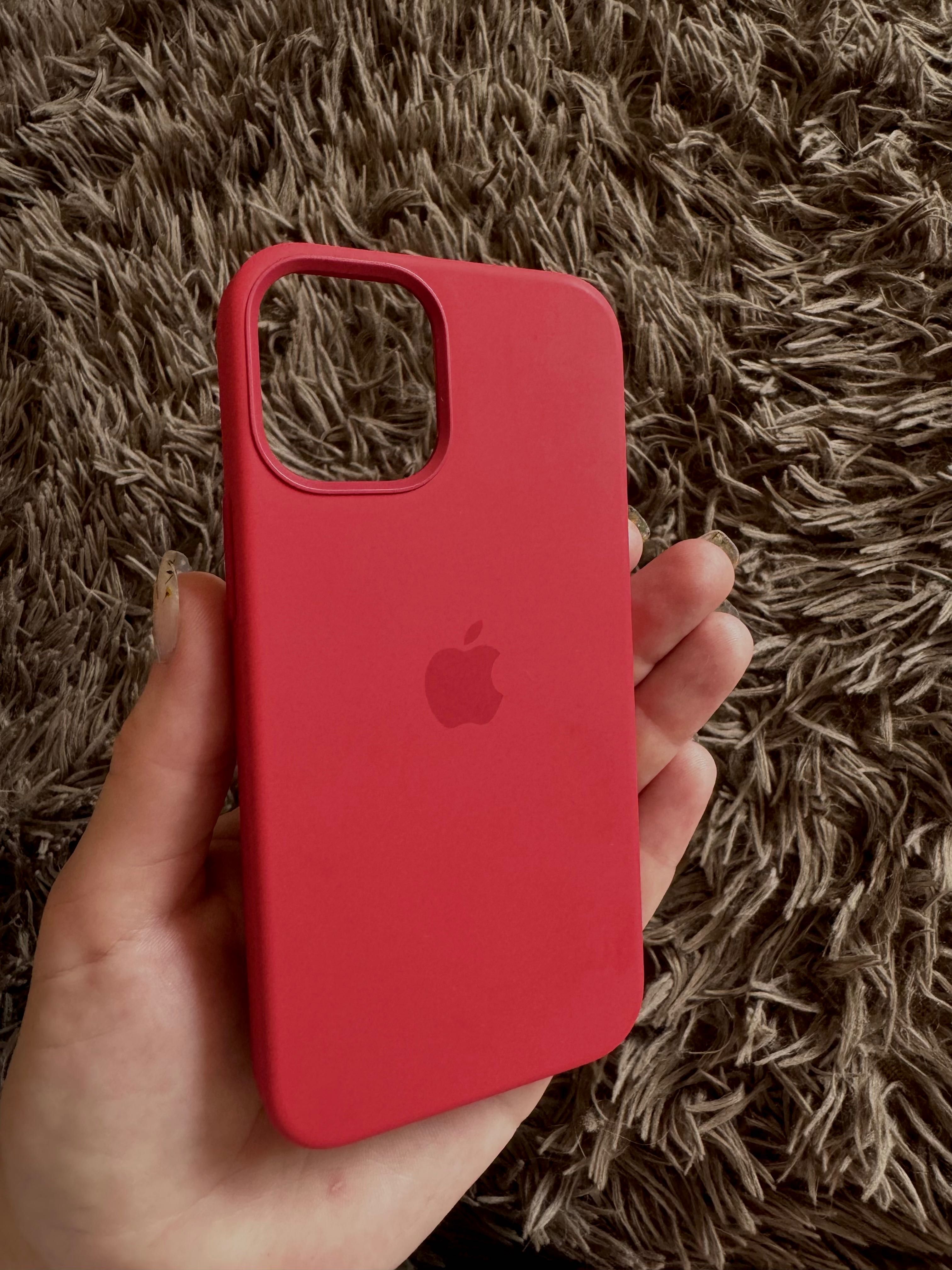 Чохол червоний силіконовий на iPhone 12 mini
