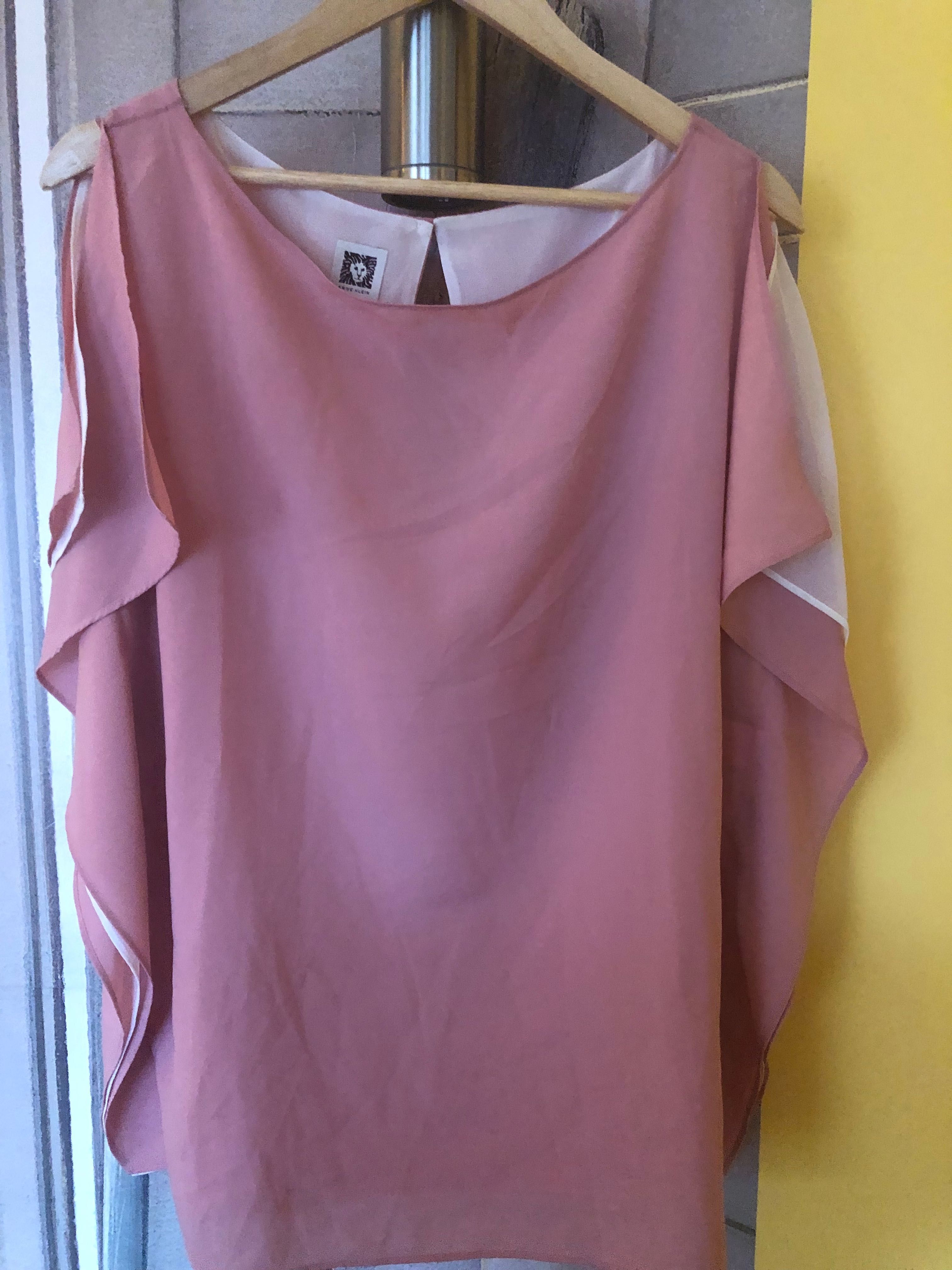 Bluzka elegancka dwu-kolorowa firmy Anny Klein