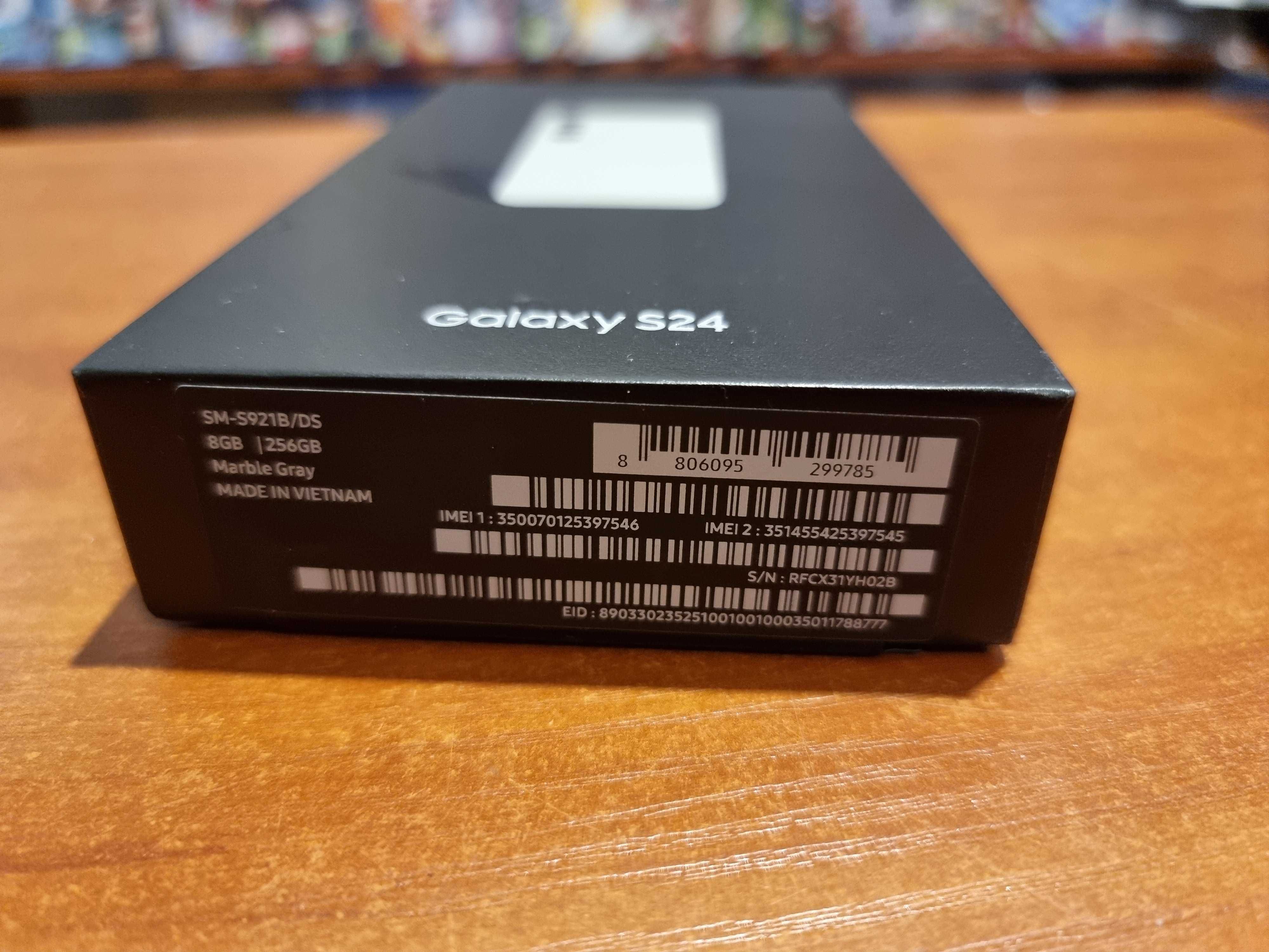 Nowy SAMSUNG Galaxy S24 S921B 8gb/256gb Marble Gray / Poznań / Sklep /