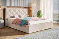 Łóżko łóżka tapicerowane BIANCO 180x200 - stelaż drewniany + pojemnik