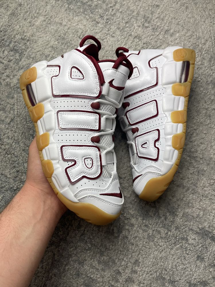 Nike Air More Uptempo 40 Burgund White *NOWE*