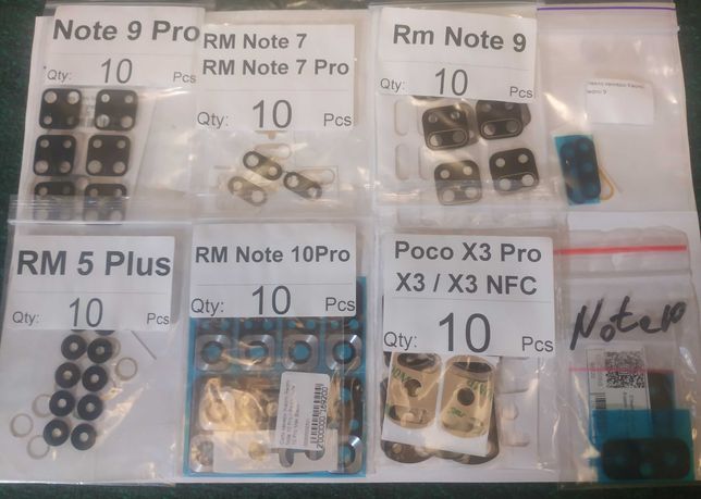Стекло камеры Xiaomi Redmi Note 9,9Pro,10,Poco X3,M3, Note 7, 5+ и др.