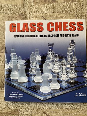 Шахи скляні, прозорі/Glass Chess