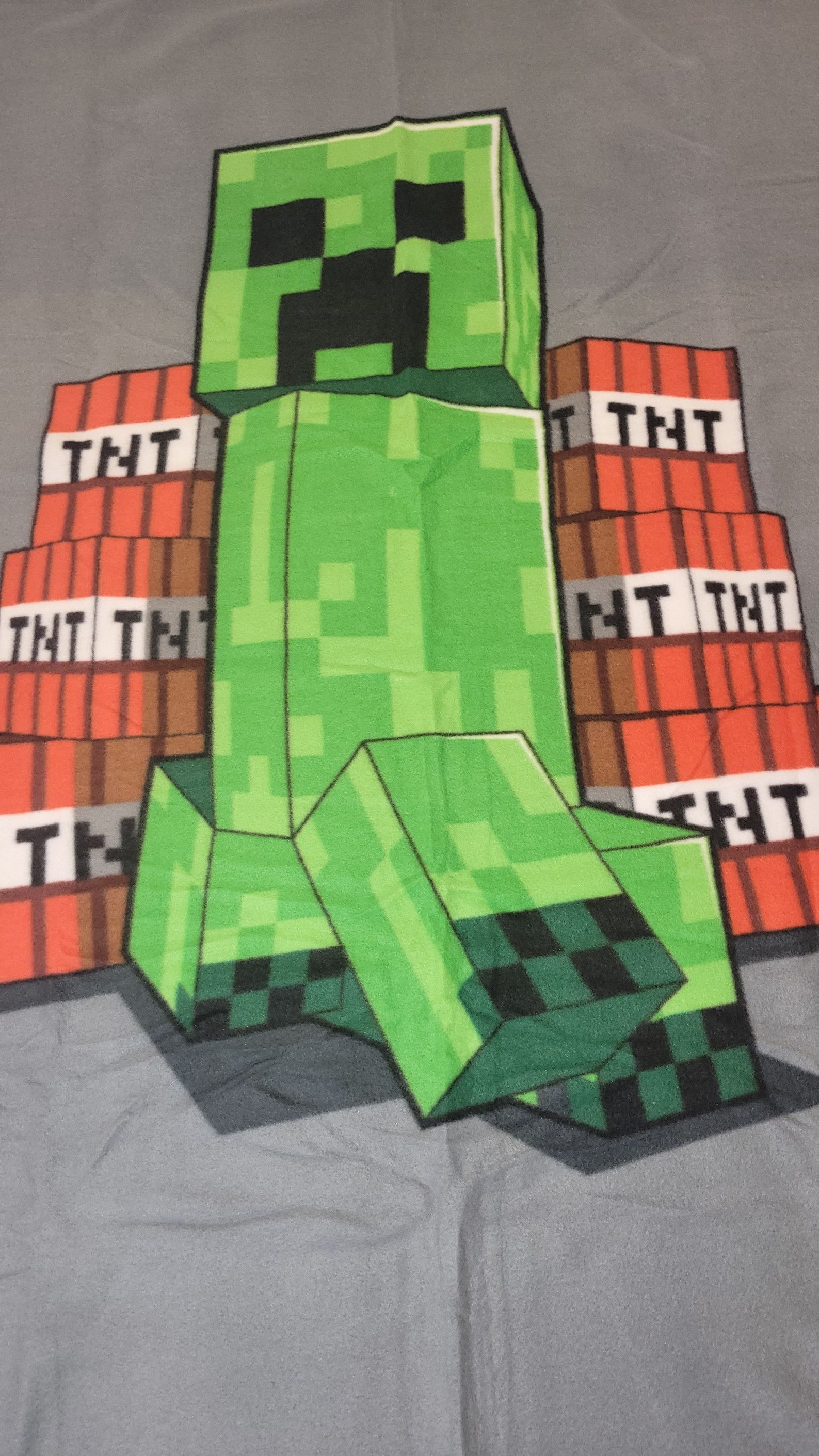 Minecraft Koc Polarowy Narzuta 100X150 Cm