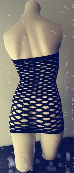 Bielizna erotyczna damska, sukienka z dziurkami Bodystocking S,M,L