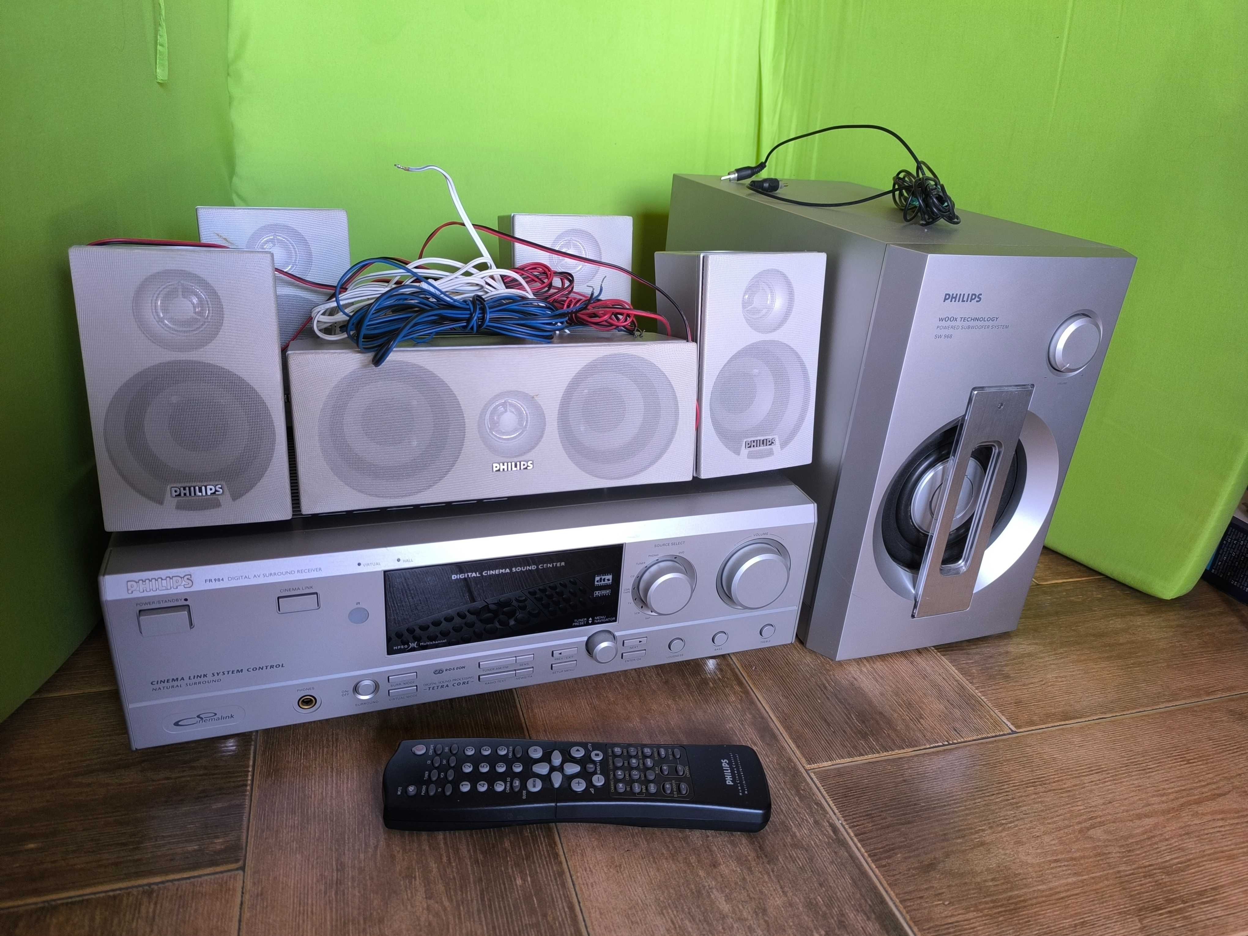 Amplificador para cinema em casa Philips FR984 com colunas (5.1)