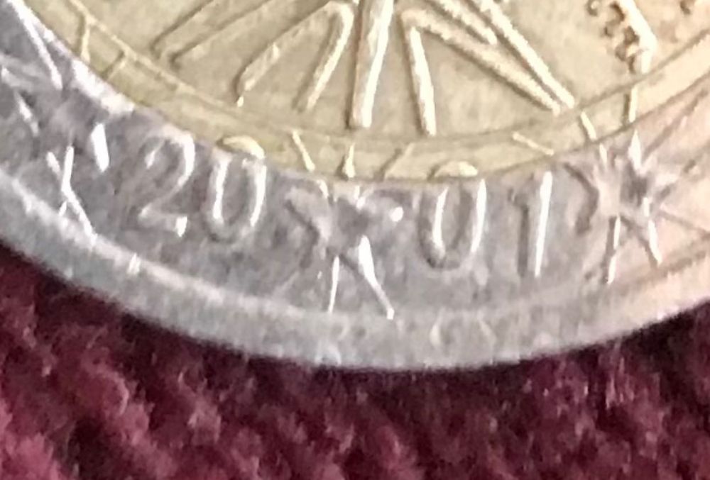 Moeda com erro de cunhagem- 2 Euros França