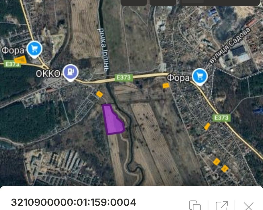 Продаж ділянки 3г біля заправки ОККО