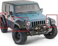 JEEP WRANGLER JK 4 D POSZERZENIA nadkoli nadkola tuning