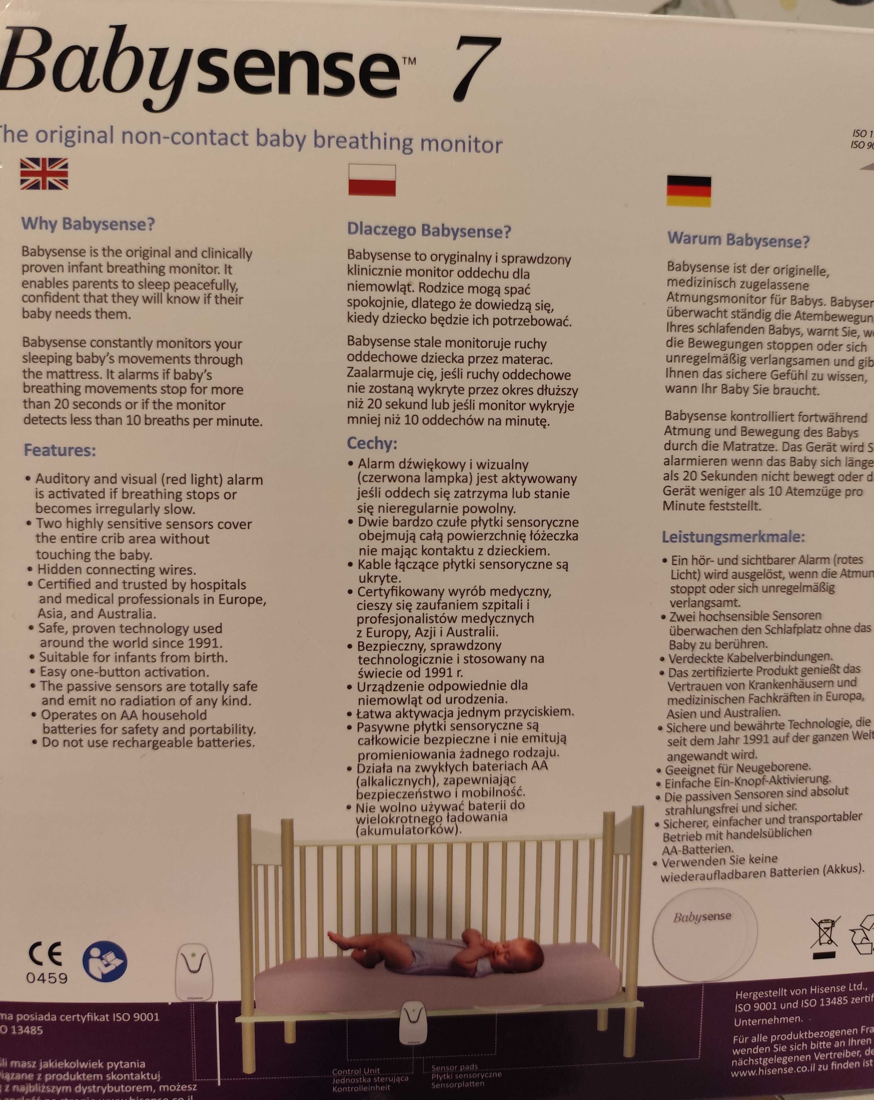 Sprzedam Babysense 7- monitor oddechu
