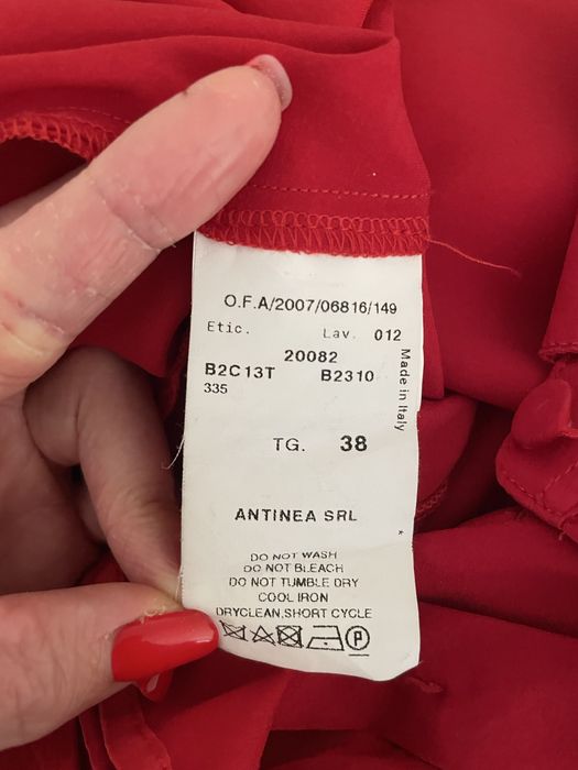 Блуза з шовку Emporio Armani