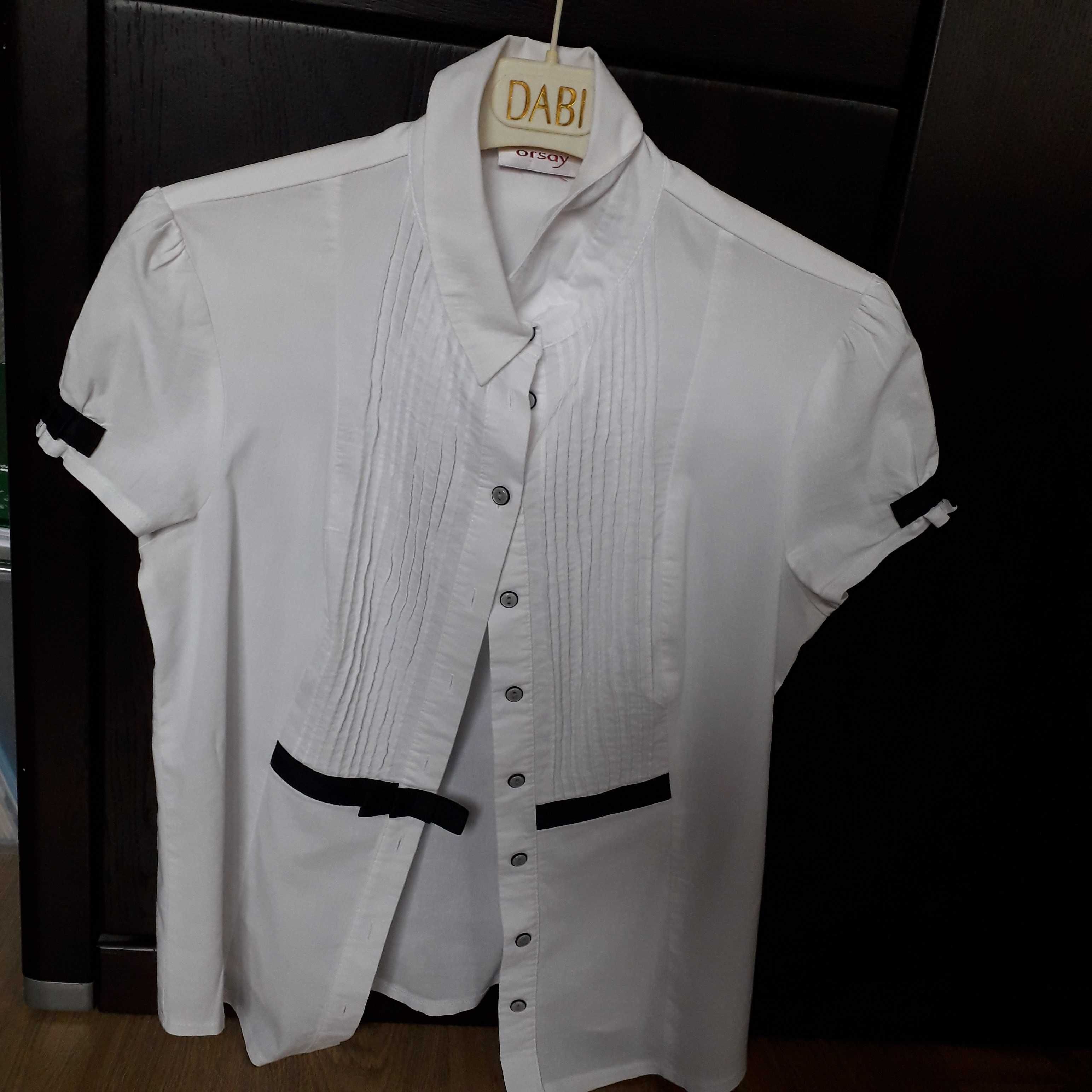 Biała koszula Orsay z  krótkim rękawkiem rozmiar 36