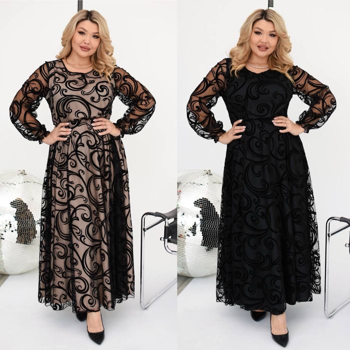 Женское платье нарядное батал 50-64 люкс качество Жіноча сукня батал