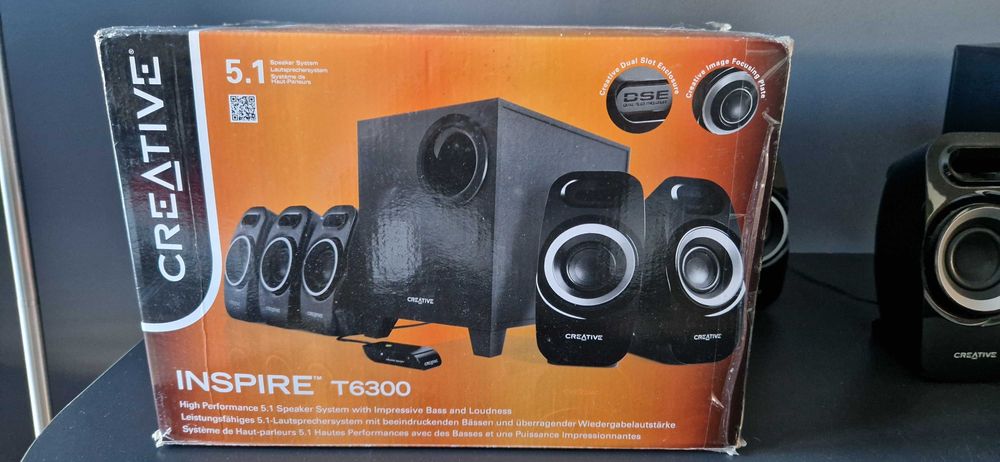 Colunas para pc Creative T6300 5.1 com comando