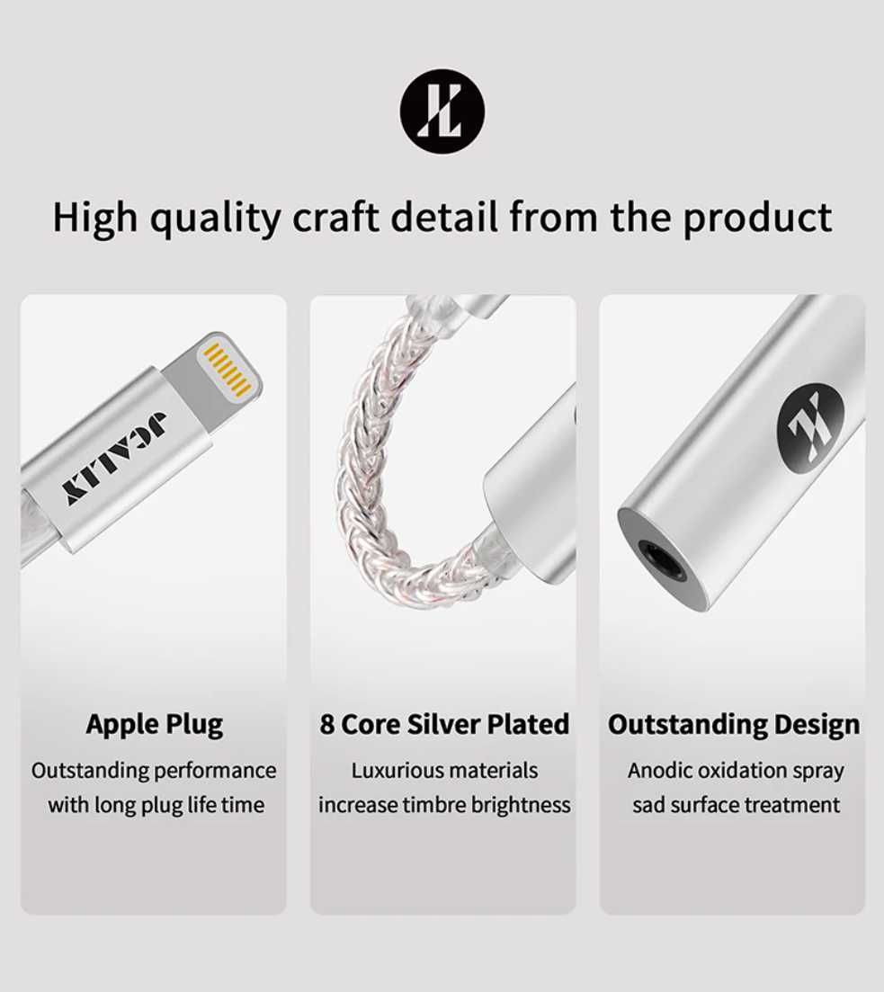 JCALLY JMJ7L DAC/Amp Apple Lighting-3.5mm