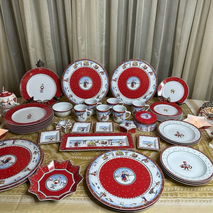 Новий Новорічний фарфоровий набір посуду Villeroy Boch