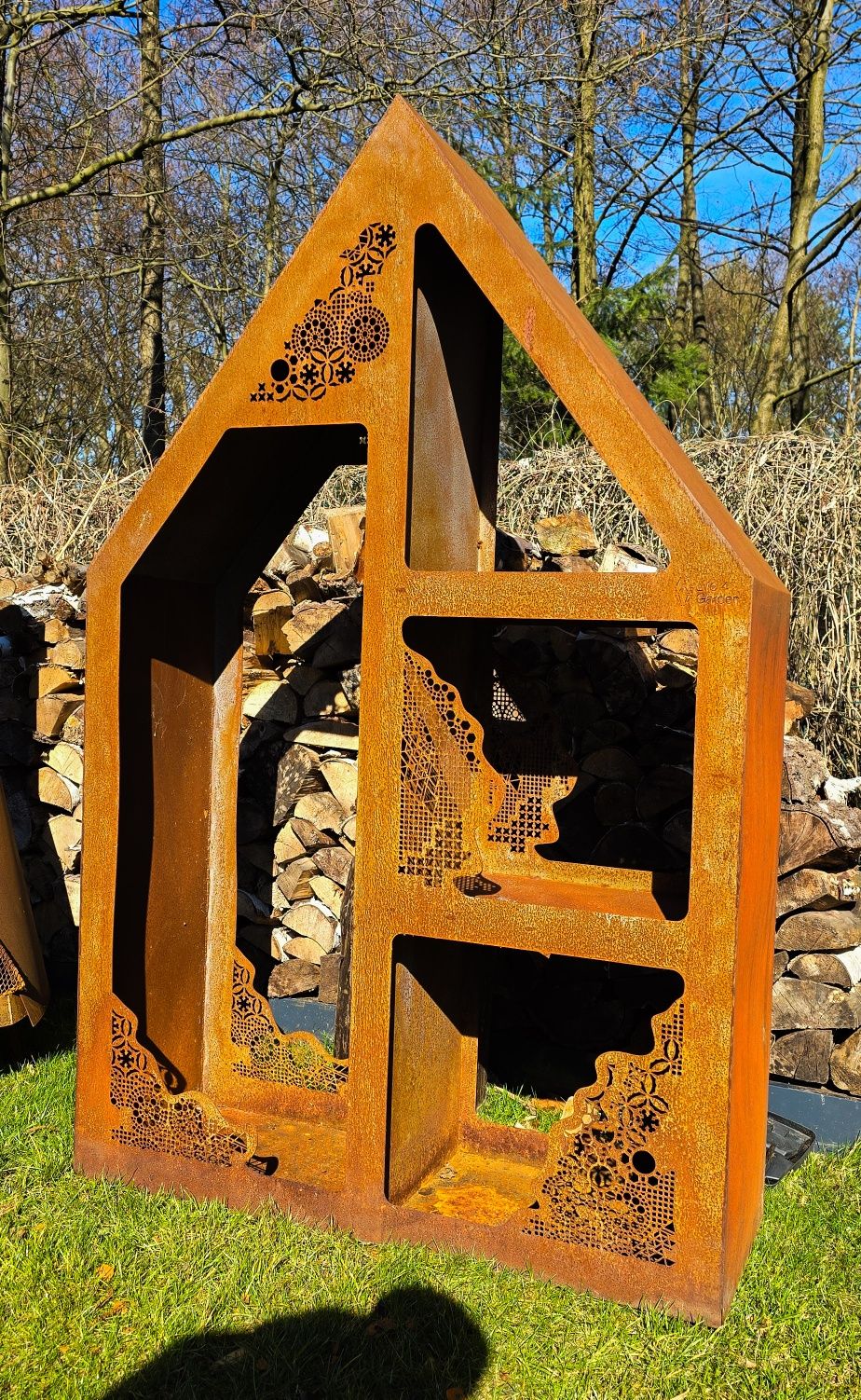 Corten stojak na drewno