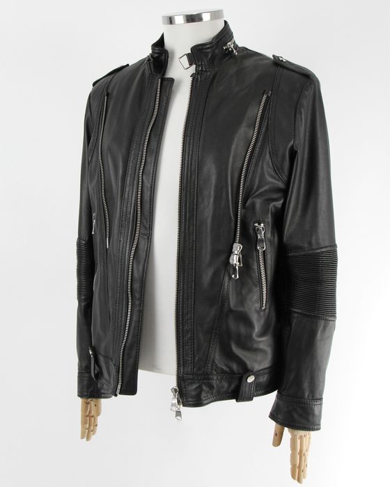 IANNALFO & SGARIGLIA чоловіча чорна шкіряна куртка. Оригінал. (50)