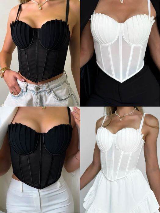 Корсет з жатою чашкою, M