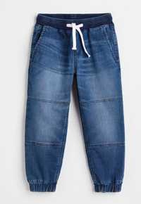Joggersy dżinsowe spodnie miękkie H&M r.116  denim comfort stretch