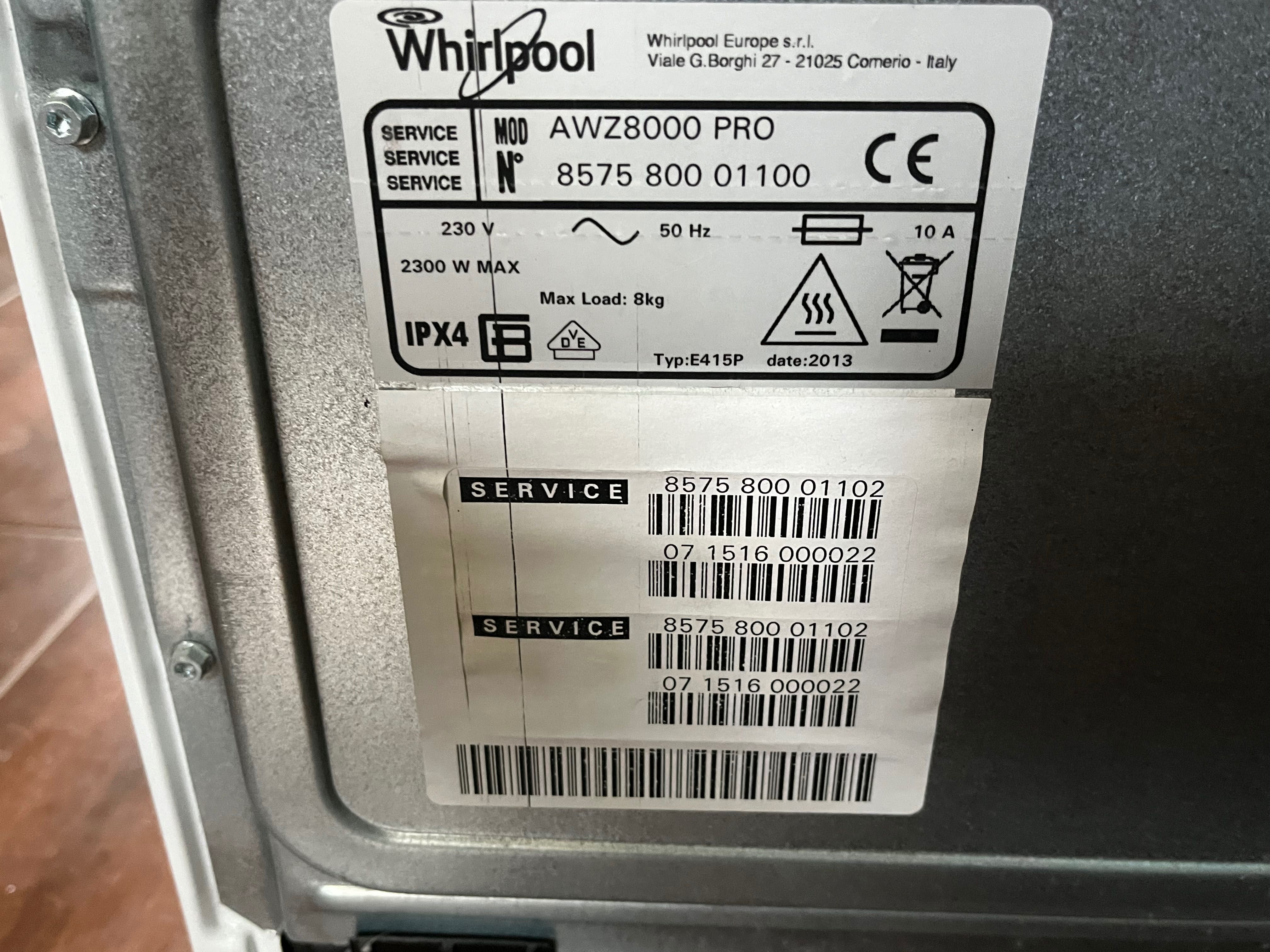 Suszarka Whirlpool AWZ 8000/PRO profesjonalna