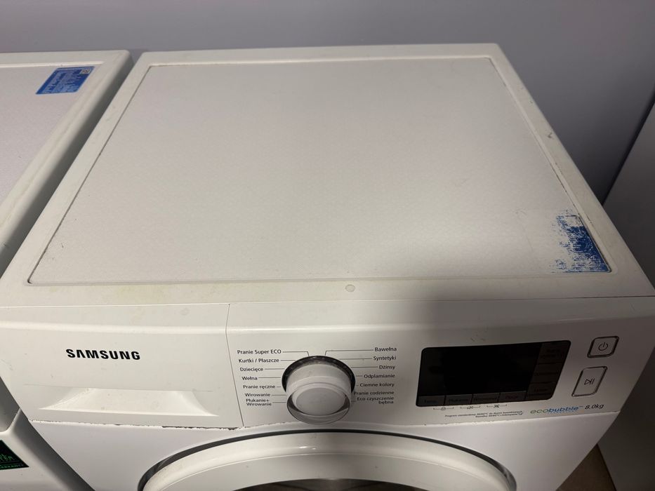 Pralka Samsung eco bubble 8.0 kg  WF80F5EW2W uszkodzona