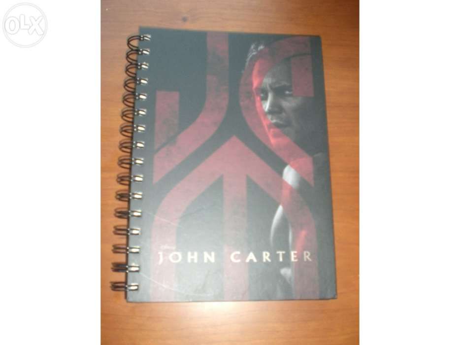 caderno bloco notas novo john carter