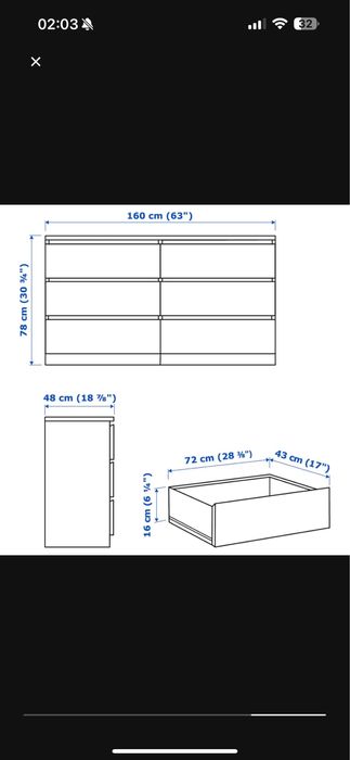 Comoda Ikea branca