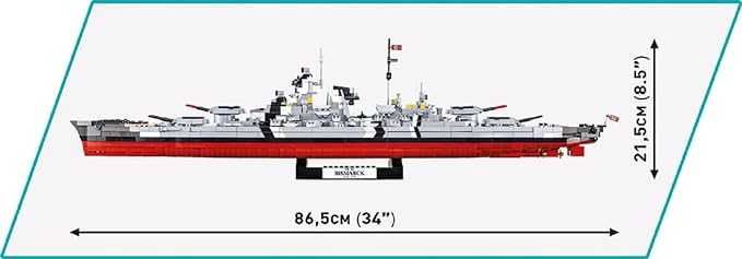 COBI Battleship Bismarck zestaw modelarski