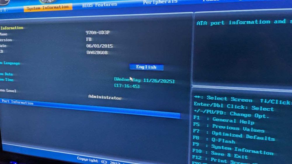 М/плата S-AM3+ Gigabyte GA-970A-UD3P
