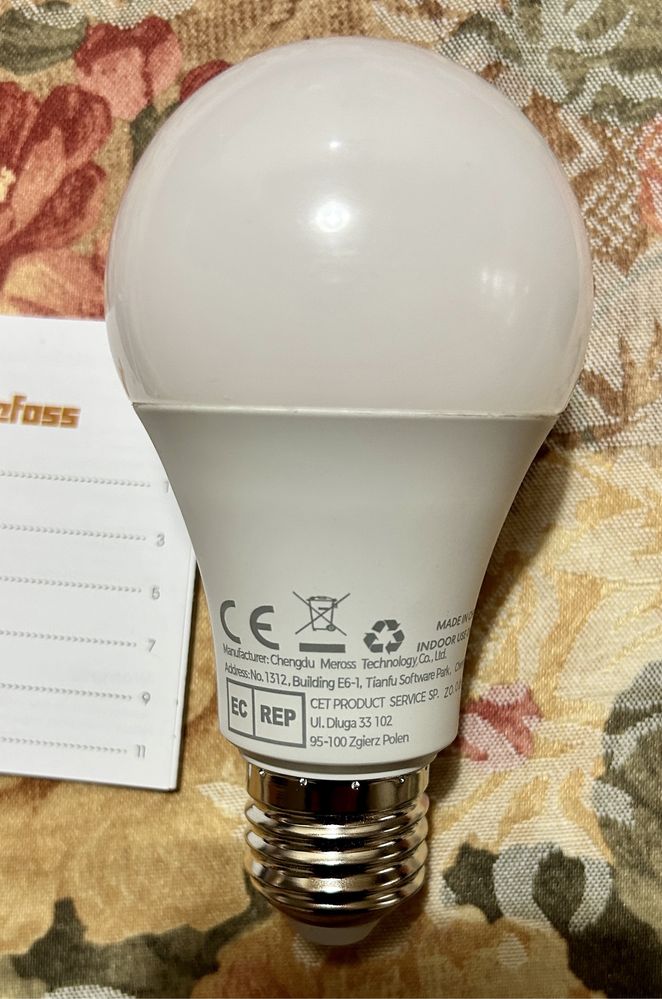 Смарт розумна лампочка Refoss Meгoss голосове управління Apple HomeKit
