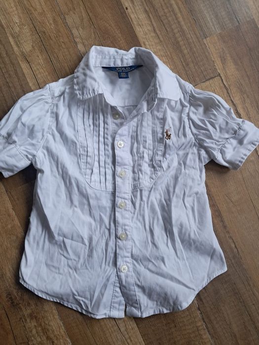 Polo Ralph Lauren koszula biała 92 98 bluzka elegancka dziewczęca