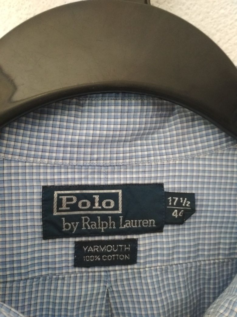 Polo Ralph Lauren niebieska koszula w kratkę XXL